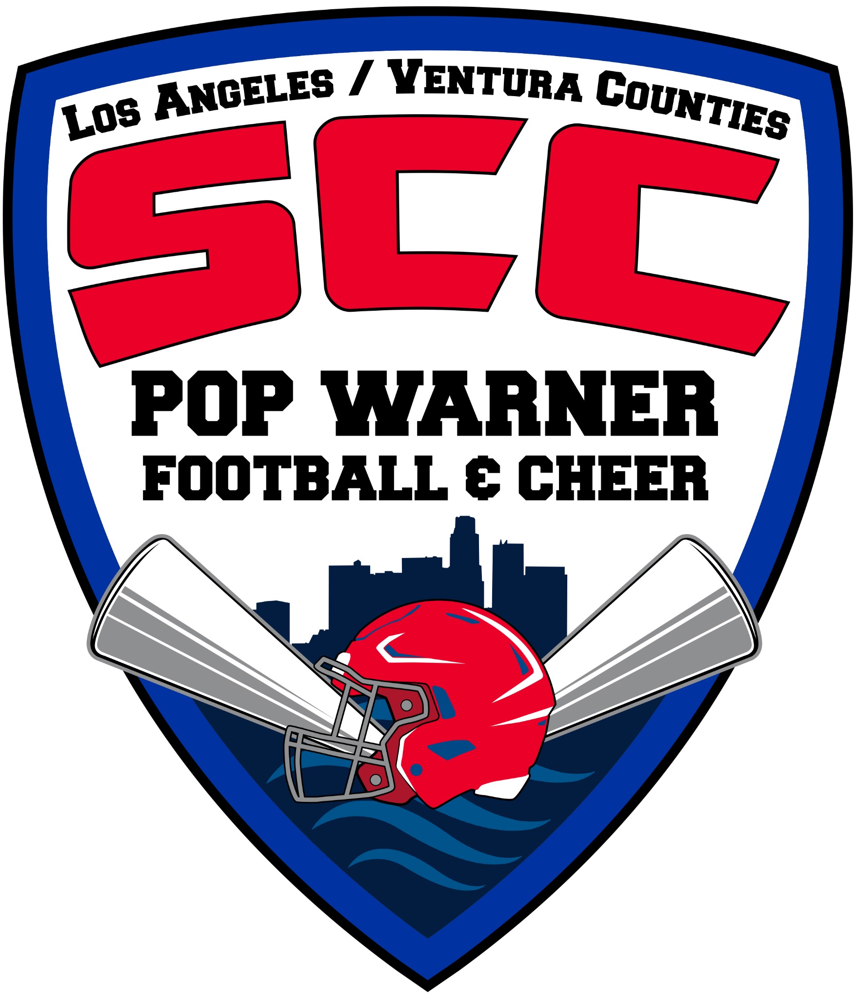 SCC Pop Warner Football and Cheer logo